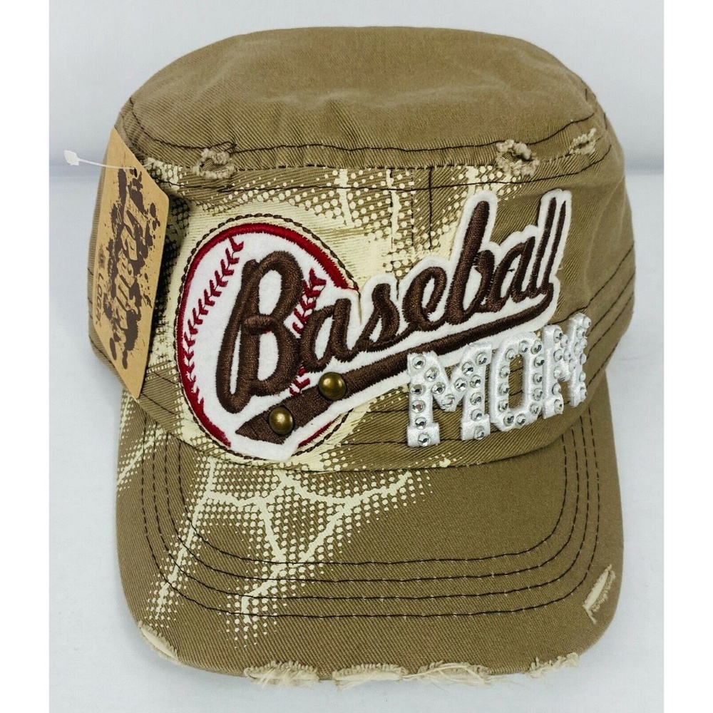 Women's Leader Embroidered Brown Baseball Mom Hat
